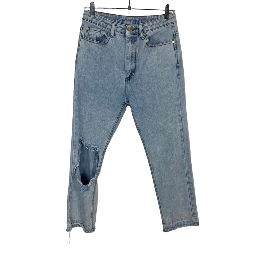 🎉HOST PICK!🎉 UNIF Acid Wash Distressed Straight Leg Denim Jeans